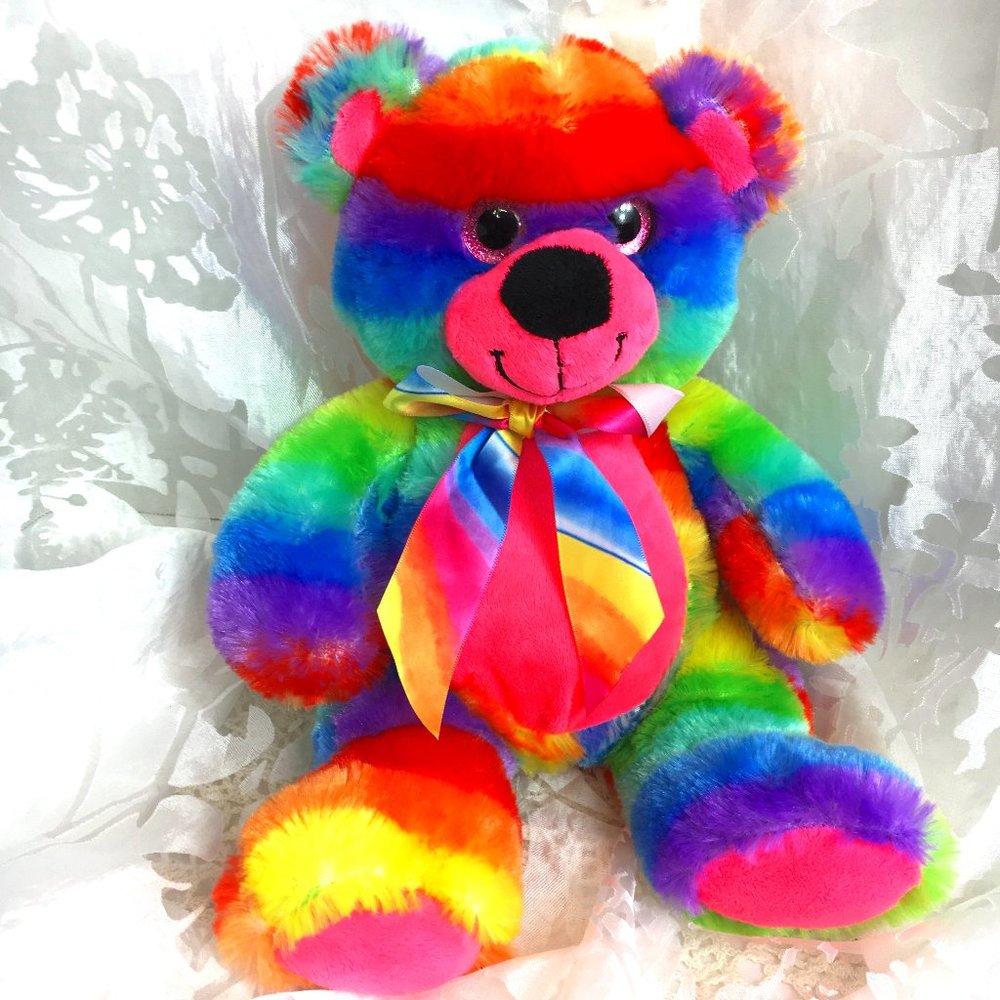 Circus Circus Rainbow Teddy Bear